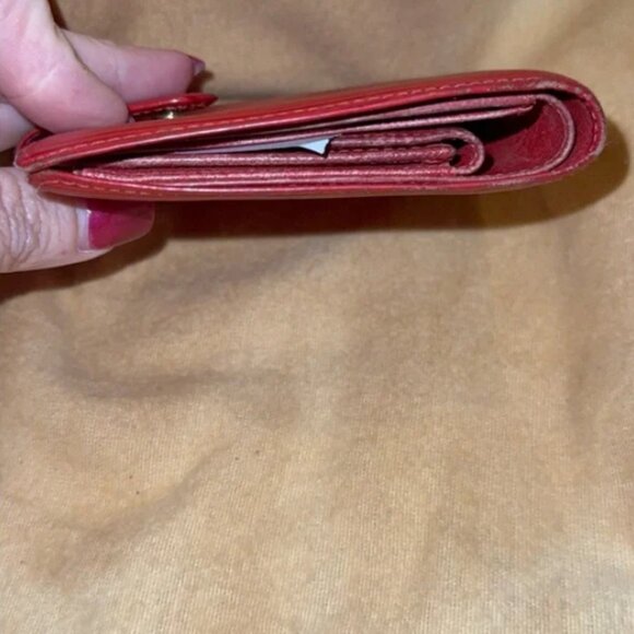 Louis Vuitton Porte Billets Red Epi Compact Bifold Snap Wallet Leather Vintage 1 - Picture 11 of 14